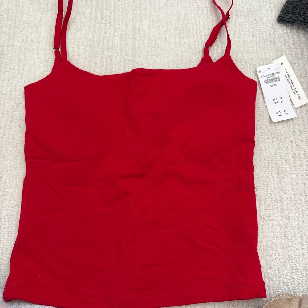 Abercrombie & Fitch Vibrant Red Camisole